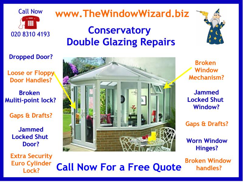 Conservatory Door Repair & Specialist in Conservatory Double Glazing Repairs