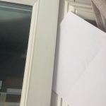 Window Hinges gaps & drafts test with paper Dartford