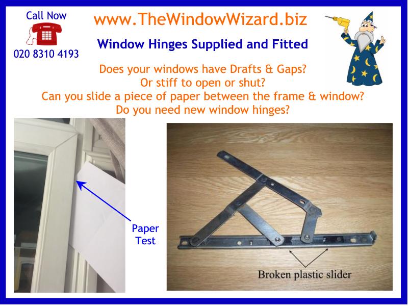 UPVC double glazed window hinges supplied and fitted