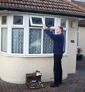 UPVC double glazing window locking mechanism repair